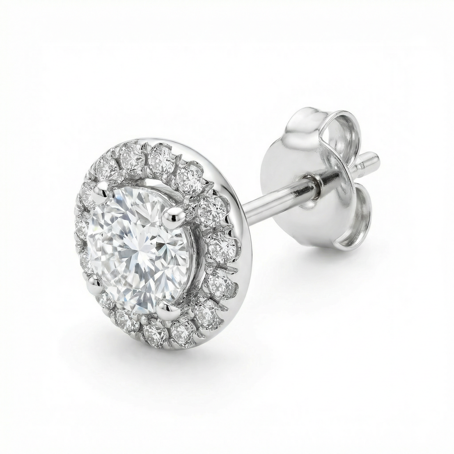 Halo Diamond Earrings