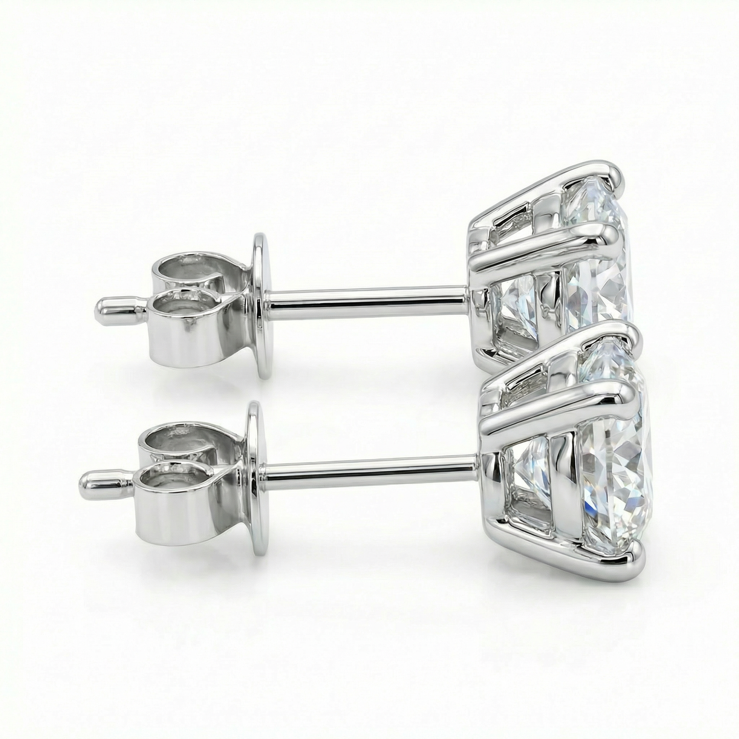 4-Prong Solitaire Diamond Earrings