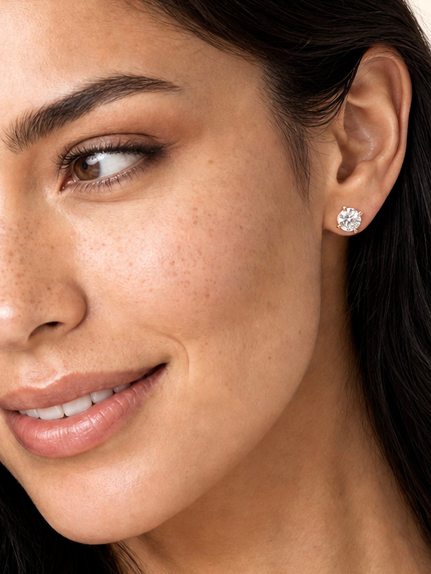 4-Prong Solitaire Diamond Earrings