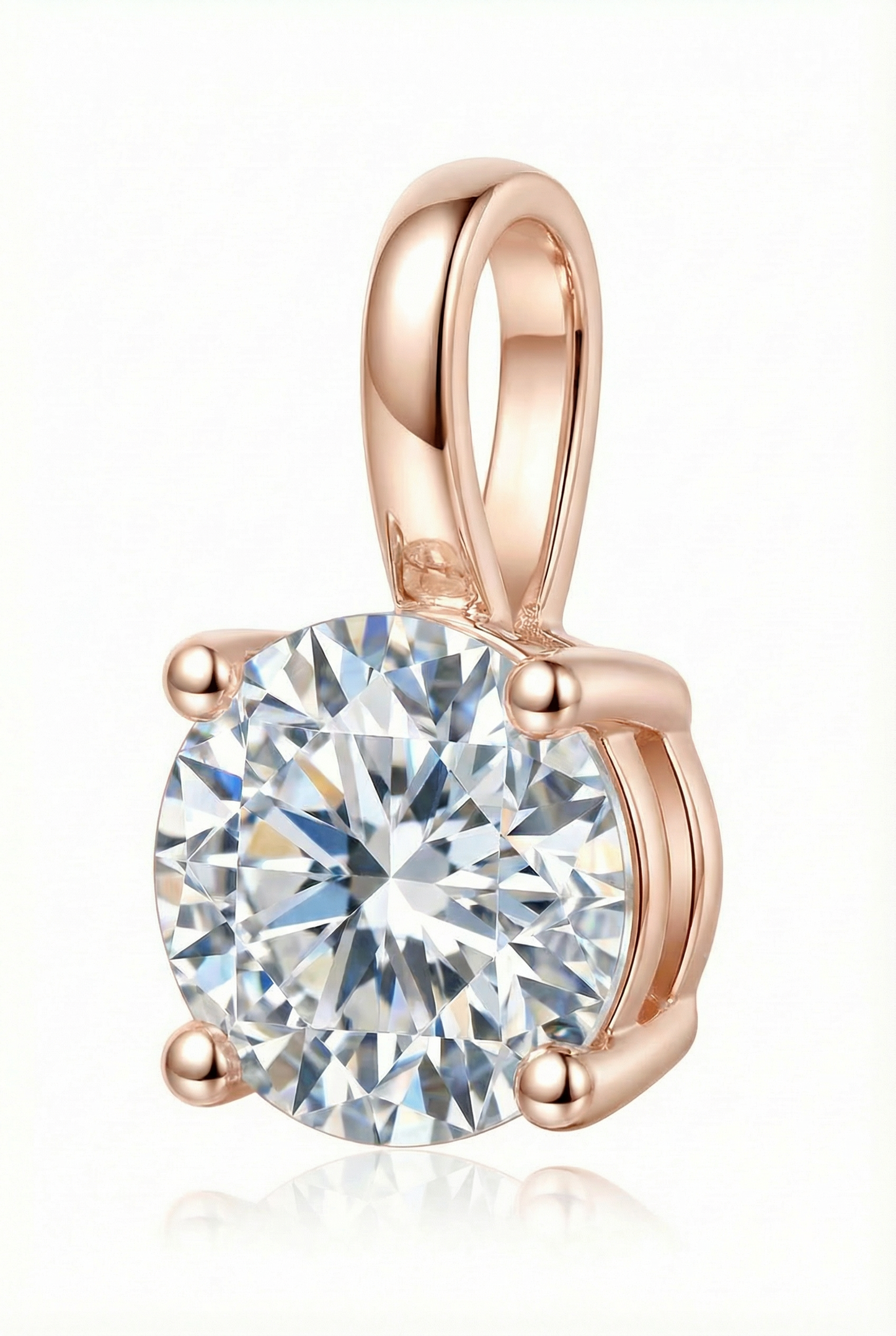 4-Prong Solitaire Diamond Pendant